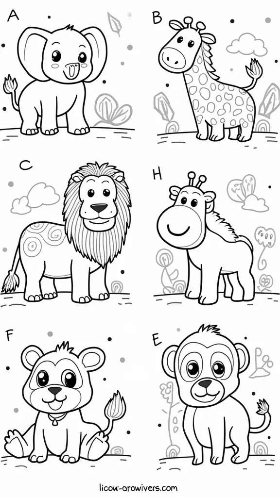 coloriages de zoo imprimables gratuits